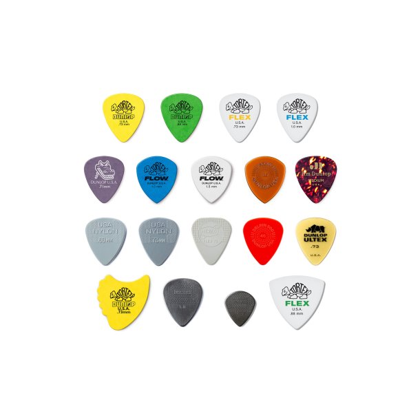 Dunlop Recording Pick Variety Pack - 18 stk.